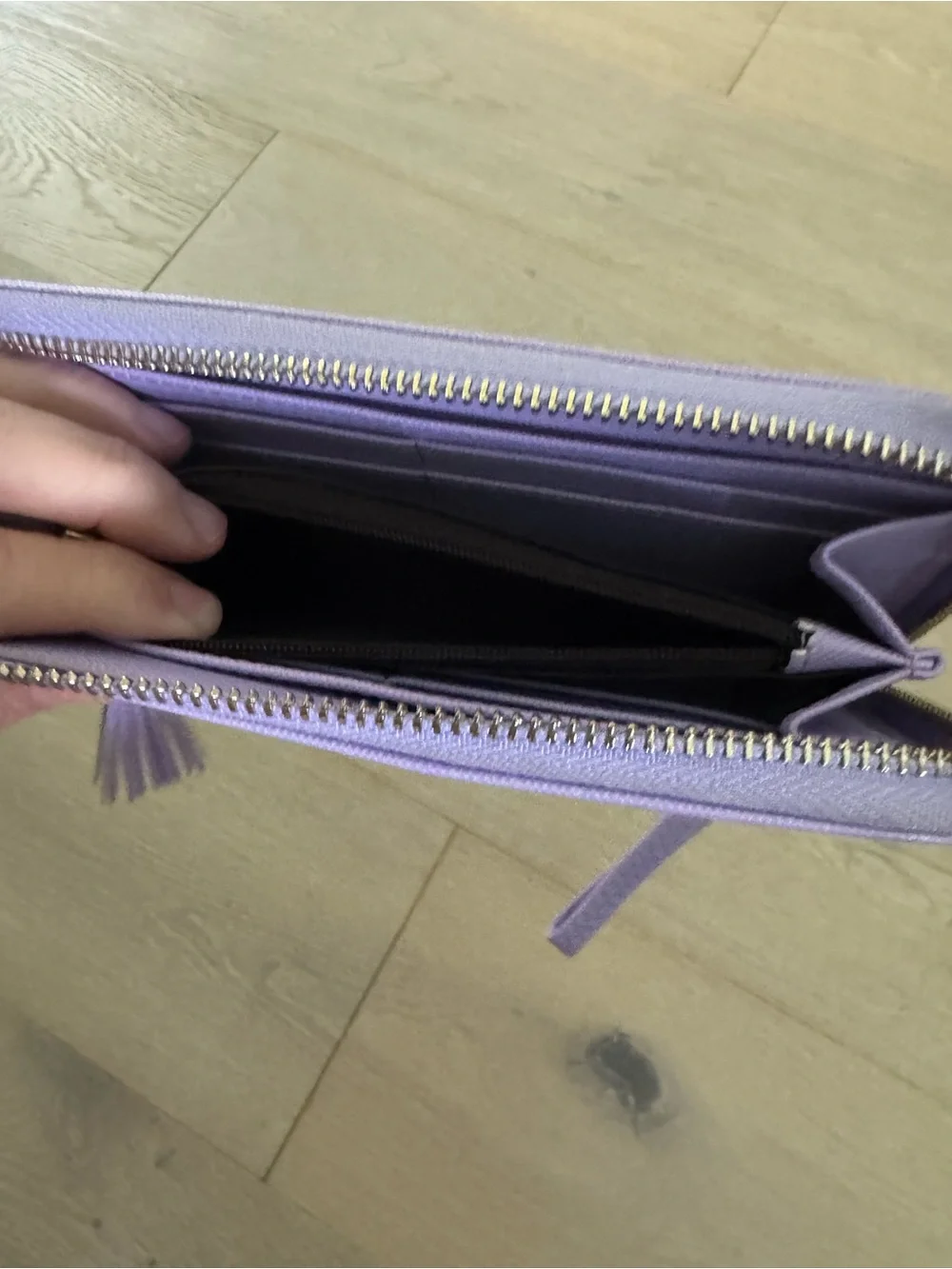 Lilac Zip-Around Wristlet Wallet - Women Bags